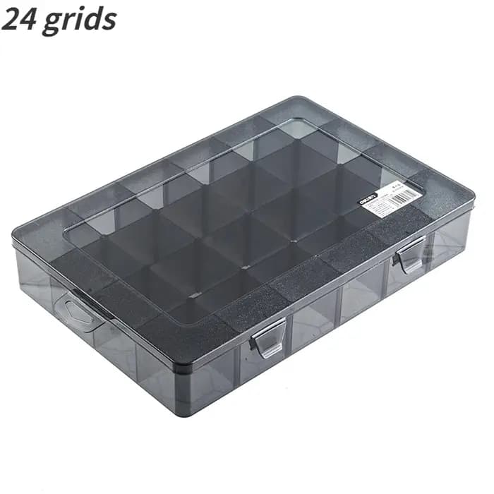 1 pièces multi-lattice fentes boîte à outils boîtes de rangement réglable Transparent