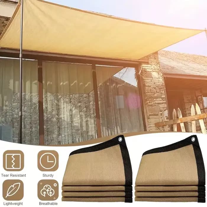 Gazebo d'extérieur épais et résistant à la chaleur, filet d'ombrage Dense pour balcon et cour, maill