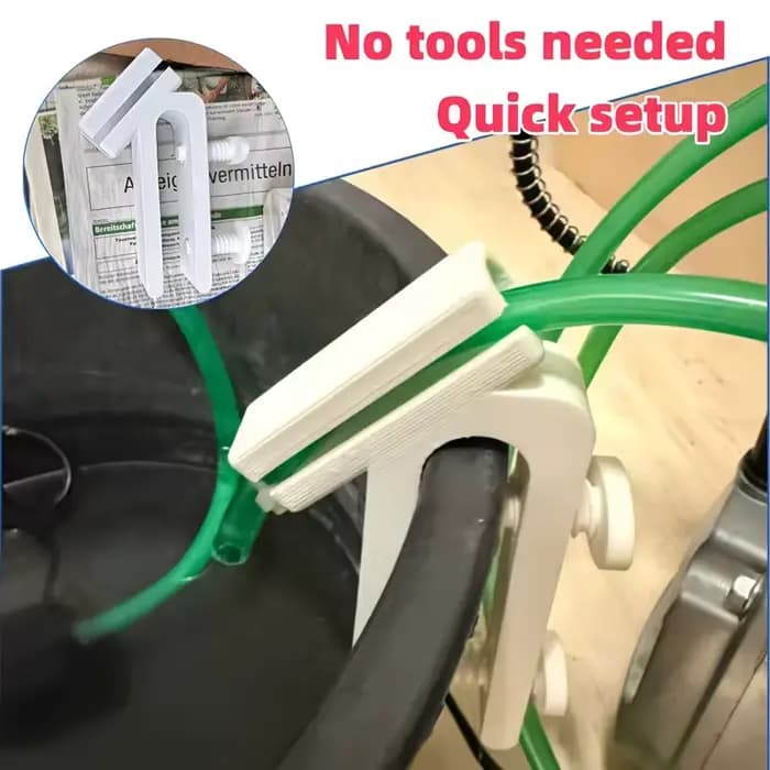 Support de tuyau d'arrosage, support de tuyau pour seau, installation facile, rangement durable pour l'organisation de la cour