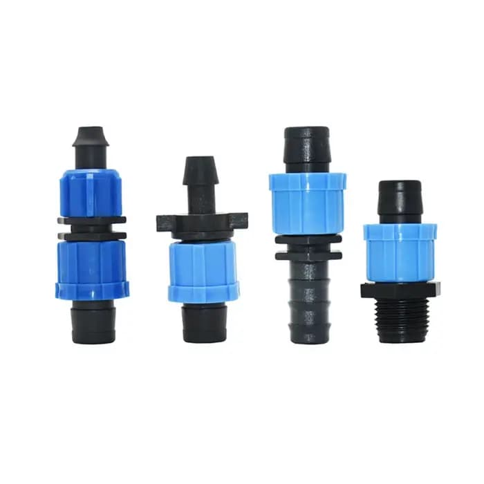 Raccords de bande d'irrigation goutte à goutte, 5/8 pouces, 16mm, bouchon d'extrémité coudée en T, c
