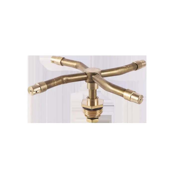 Buse rotative en laiton à 2/3/4 bras, arroseur rotatif automatique, buse d'arrosage pour pelouse