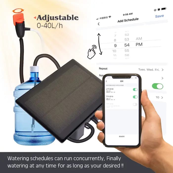 Tuya – minuterie d'énergie solaire compatible Wifi, système d'irrigation goutte-à-goutte intelligent