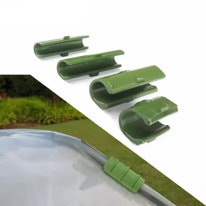 10 pièces 8/11/16/20mm fixer serre cadre tuyau Tube Film pince pince jardin ombre Net accessoires Fi