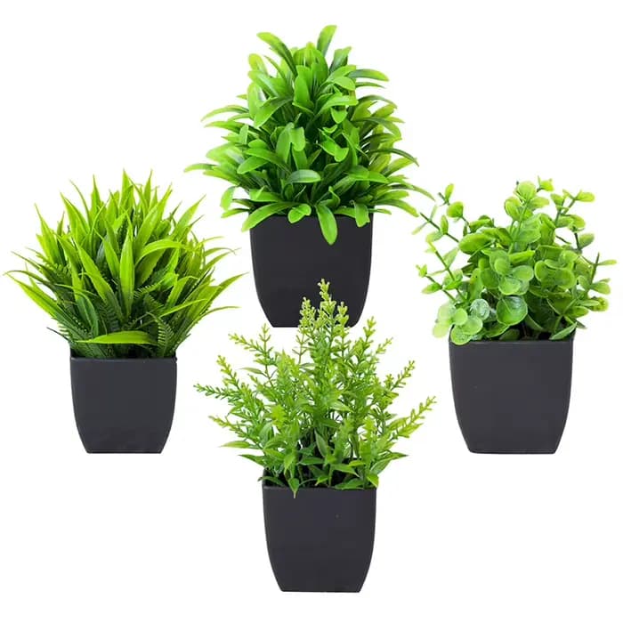 Plantes artificielles bonsaï vert en pot, petit arbre, plantes d'herbe, bureau, ferme, Table de salle de bain, décoration de jardin de maison, fête de mariage
