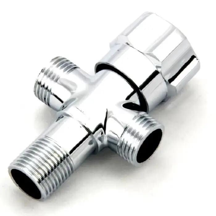 Vanne d'angle à double sortie en cuivre, accessoires de cuisine, appareils de vaccination, G1, 2