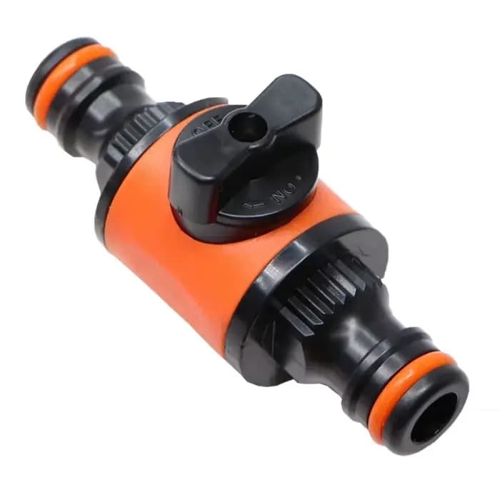 Raccord de Valve d'arrêt pour tuyau d'arrosage égal de 16MM, adaptateur de robinet de tube en plasti