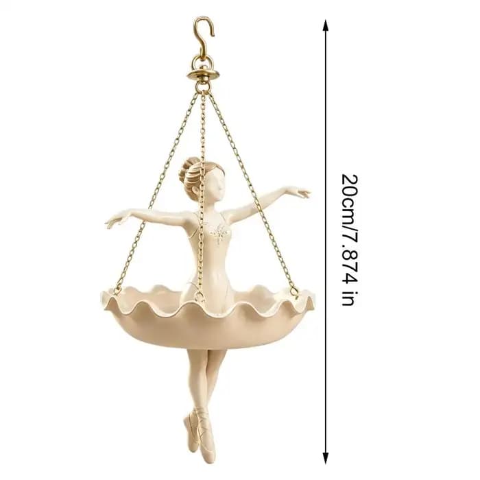 Pot de fleurs suspendu Danseuse, joli pot à plantes en résine Ballerine, élégant support artistique pour plantes grimpantes et succulentes
