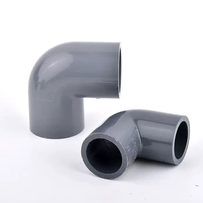 Connecteur de tuyau en PVC gris, raccords de joint de tuyau d'eau d'irrigation, té coudé droit, pois