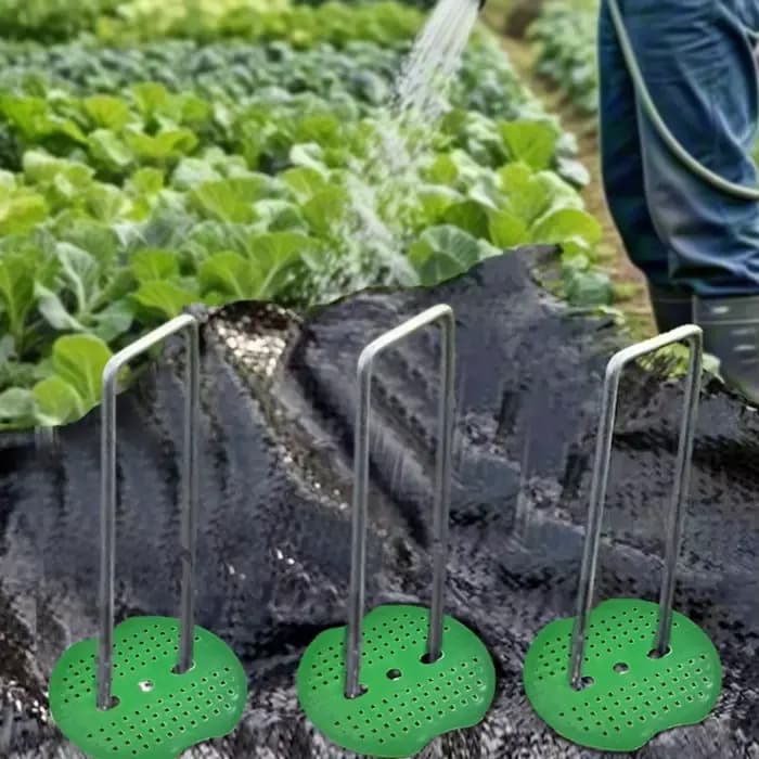 Joints d'agrafes de paysage, tampon en plastique, rondelle, piquets de jardin, ancrage, aménagement