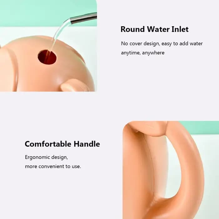 Arrosoir en plastique en forme d'éléphant pour enfants, d'argile de jardinage de pelouse, pot de des