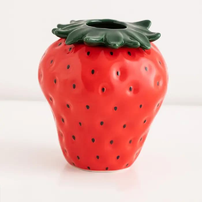 Pot de jardinière en forme de fraise d'inspiration Vintage