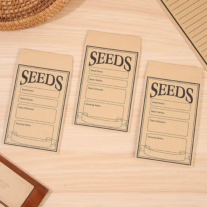 1 ensemble de classeurs de rangement pour graines de jardin