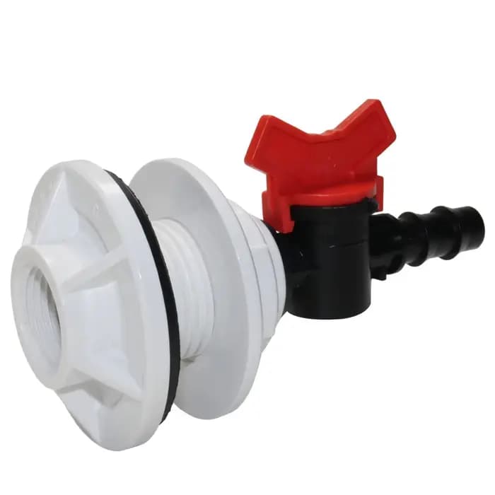 Kit d'irrigation de jardin 2 pièces, raccord de tuyau fileté externe 3/4'' 1/2'' pour réservoir d'ea