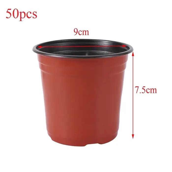 20 pièces/50pcs jardinière pépinière plante poussent Pots tasse pour fleur Pot en plastique outils de jardinage maison