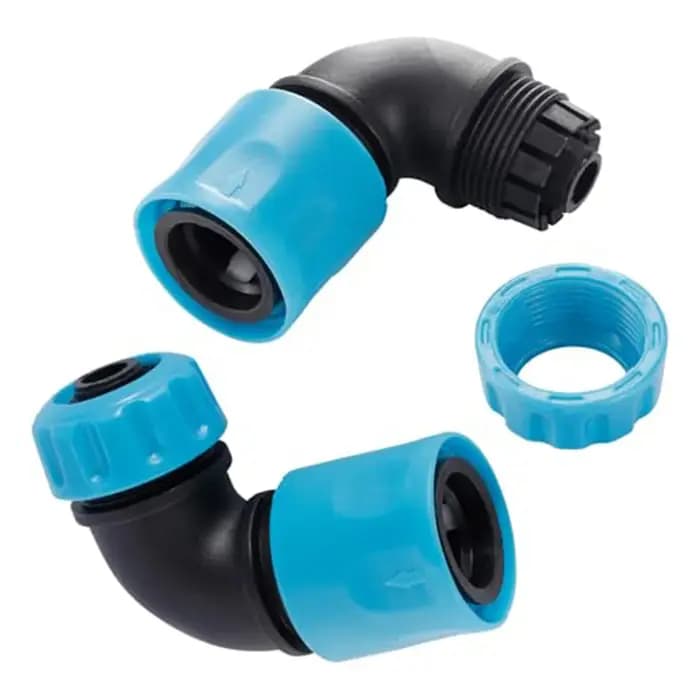 Connecteurs rapides coudés pour tuyau d'arrosage, 2 pièces, arroseurs pour l'irrigation du jardin, lavage de voiture, tuyau 1/2, arrosage domestique du jardin