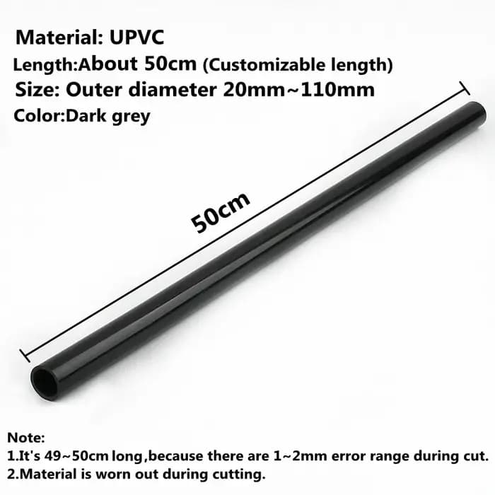 50CM O.D 16 ~ 110mm tuyau en PVC raccords d'arrosage d'irrigation de jardin cadre de plantation