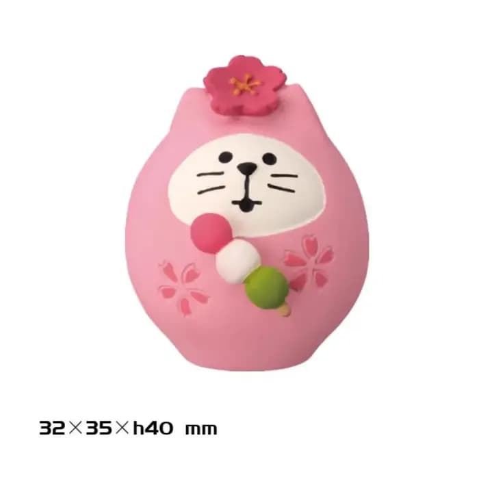 ZAKKA fleur de cerisier mignon chat ornement fleurs d'amiral scène INS jouet à la mode bricolage résine artisanat chiffres ornements