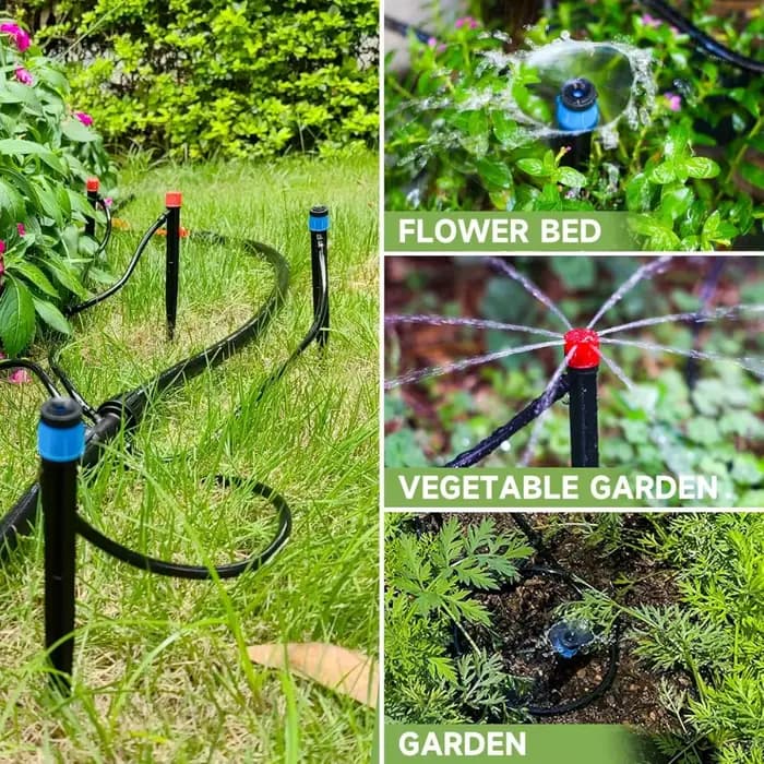 Paquet de 60 émetteurs d'irrigation goutte à goutte pulvérisations pour tube d'irrigation goutte à g