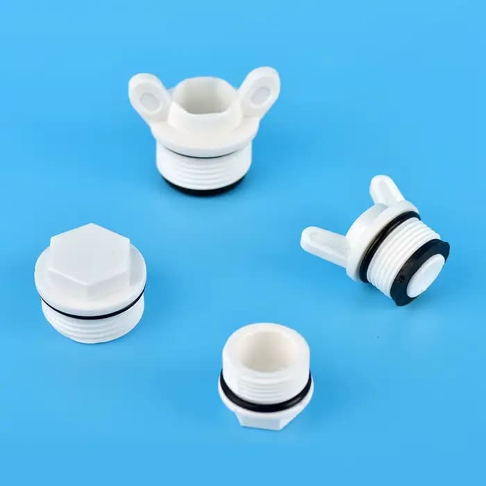 Bouchon de tuyau à filetage mâle en PVC, 1/2 "3/4" 1 '', embouts à Micro filetage, adaptateur d'aqua