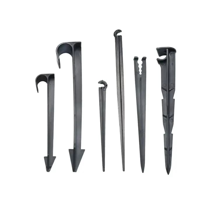Support de tuyau d'arrosage 3/5 4/7 8/11 16mm 20mm piquets fixes 1/8 1/4 3/8 1/2 3/4 "PE PVC tuyau t