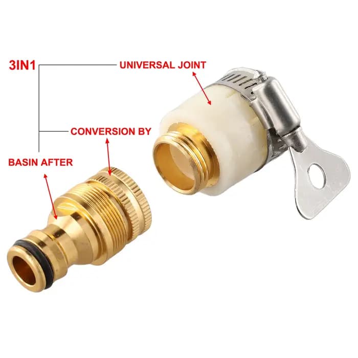 Adaptateurs de robinet de tuyau universels 15-23mm, connecteur de robinet de jardin, raccord de tuya