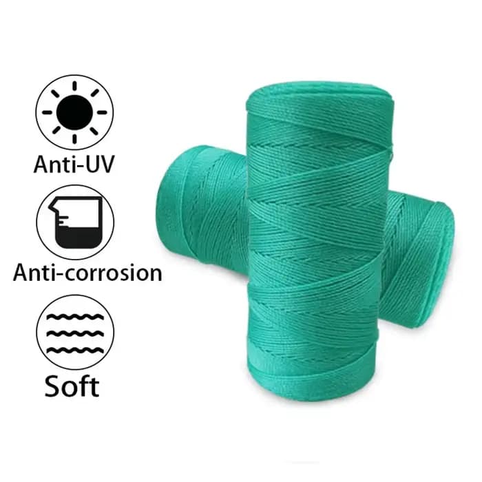 Corde plastique pour tirer le filet, en polyéthylène, pour serre, escalade, emballage, tente, fixati