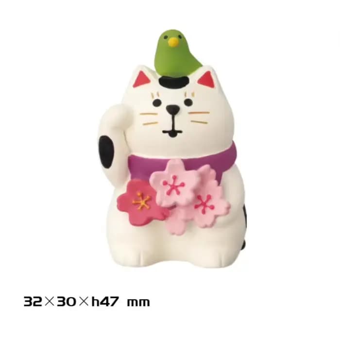 ZAKKA fleur de cerisier mignon chat ornement fleurs d'amiral scène INS jouet à la mode bricolage résine artisanat chiffres ornements