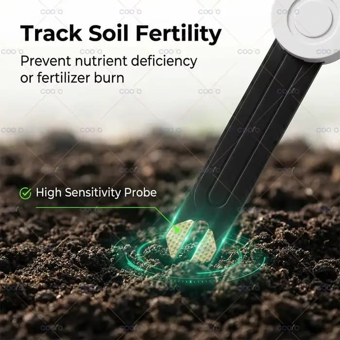 Testeur de sol 5 en 1, humidité du sol, fertilité, température de l'air, humidité, luminosité du soleil, moniteur de nutriments pour plantes, compatible avec Smart Life Tuya Hub Z2M