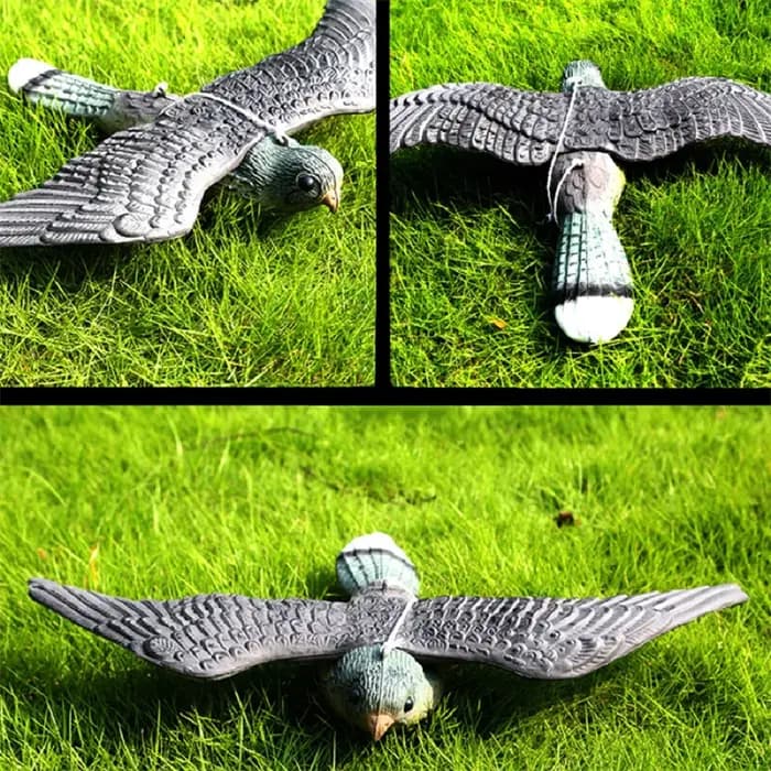 Faux faucon volant 3D, leurre répulsif d'oiseaux, lutte antiparasitaire, épouvantail de jardin, orne