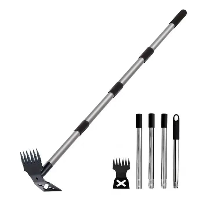 Outil de désherbage avec long manche