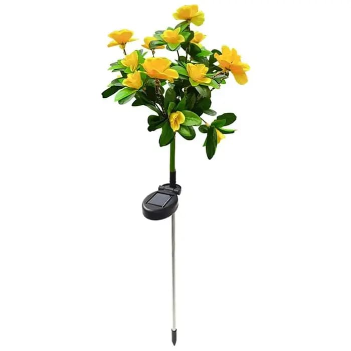 Nouveau LED étanche solaire azalée fleurs lumières paysage extérieur lumière pour pelouse Patio jardin chemin lampe d'éclairage décoratif