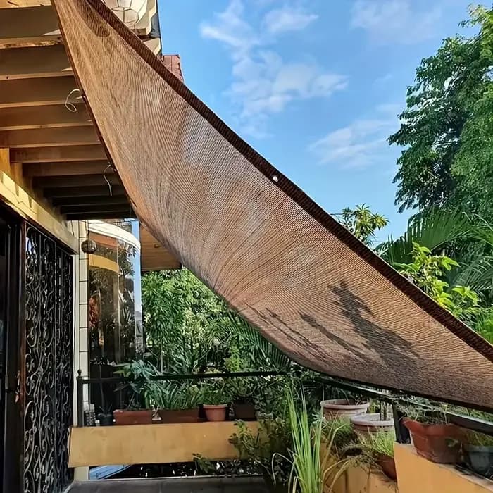 Auvent de protection UV marron durable – Filet pare-soleil extérieur – Plusieurs tailles disponibles