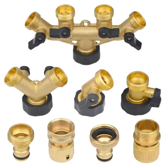 Adaptateur de robinet de connecteur de tuyau d'arrosage en laiton rapDuty, séparateur de tuyau, sépa