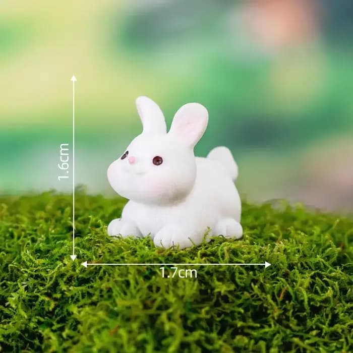 Micro ornements de paysage d'animaux mignons faits à la main
