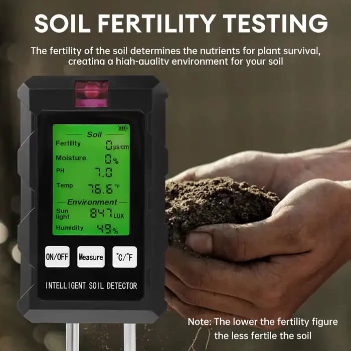 Testeur de sol numérique 6 en 1