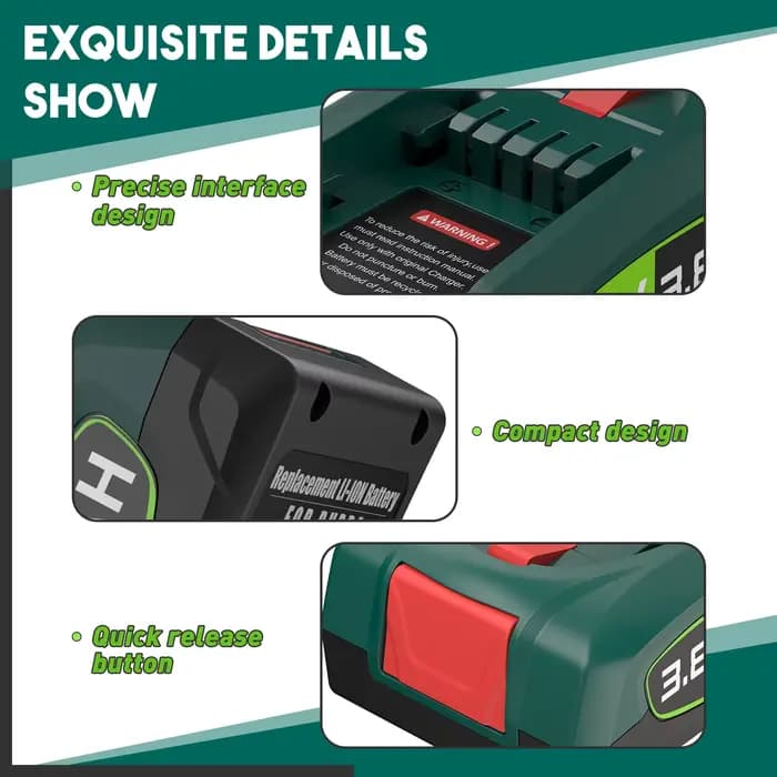 18V 3800mAh pour batterie de remplacement Bosch PBA PSB PSR batterie pour système 18V Gardena 18V batterie 18V vert outils maison jardin