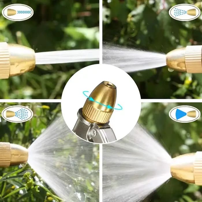 Pulvérisateur d'eau de jardin en métal à haute pression, Jet de tuyau d'eau, pistolets de lavage de