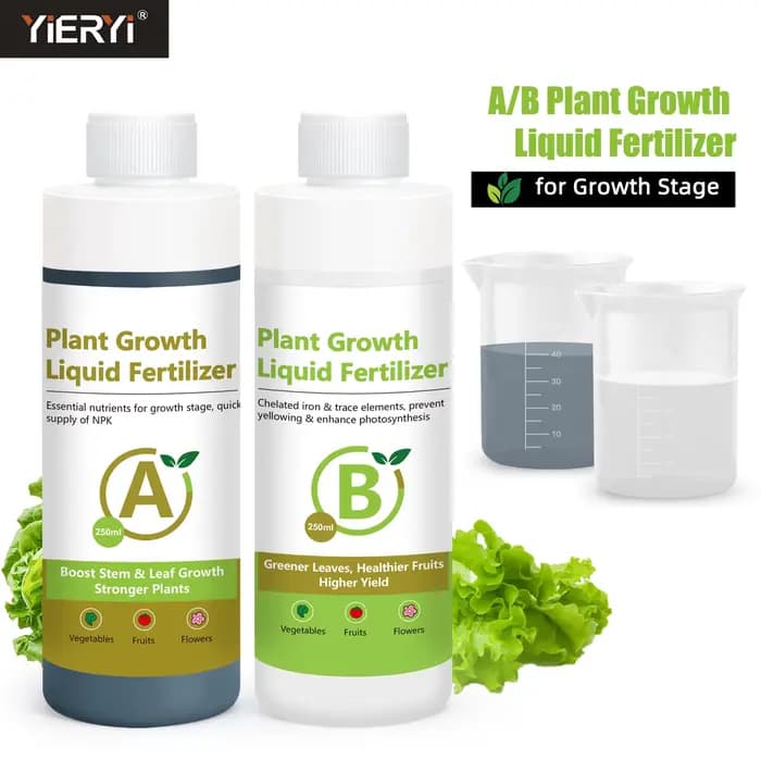 Yieryi 250ML Solution nutritive hydroponique AB engrais liquide croissance rapide scène plante alime