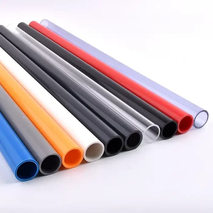 Tuyau transparent bleu en PVC de 20 à 110 mm, 9 couleurs, pour aquarium, réservoir de poissons, tube