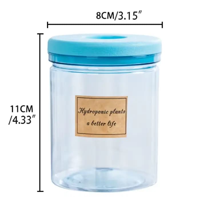 Pot de fleur hydroponique transparent, vase de plantation d'eau, conteneur paresseux, plantes britto