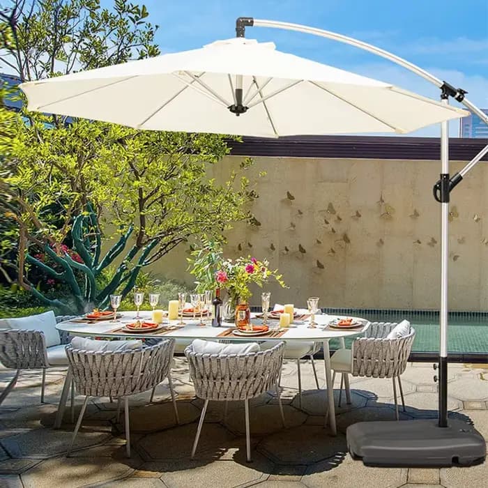 2/2.7/3m Protection UV Parasol Parasol Parapluie De Jardin De Couverture de Couverture De Parapluie