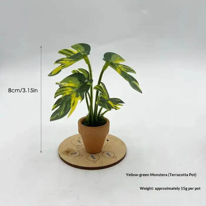 Plantes en pot 1 pièce Décoration d'intérieur Mini Taro Turtle Back Green Dollhouse Style scandinave Modèle Accessoires de photographie Cadeau