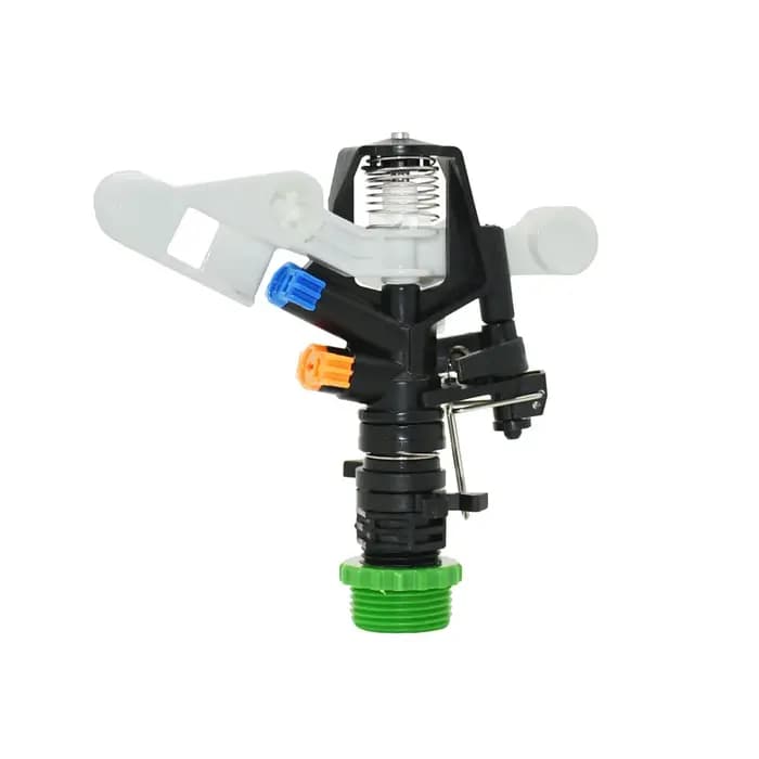 Lot de 10 arroseurs rotatifs 1/2 et 3/4 pouces à angle réglable, buses à bras oscillant pour système