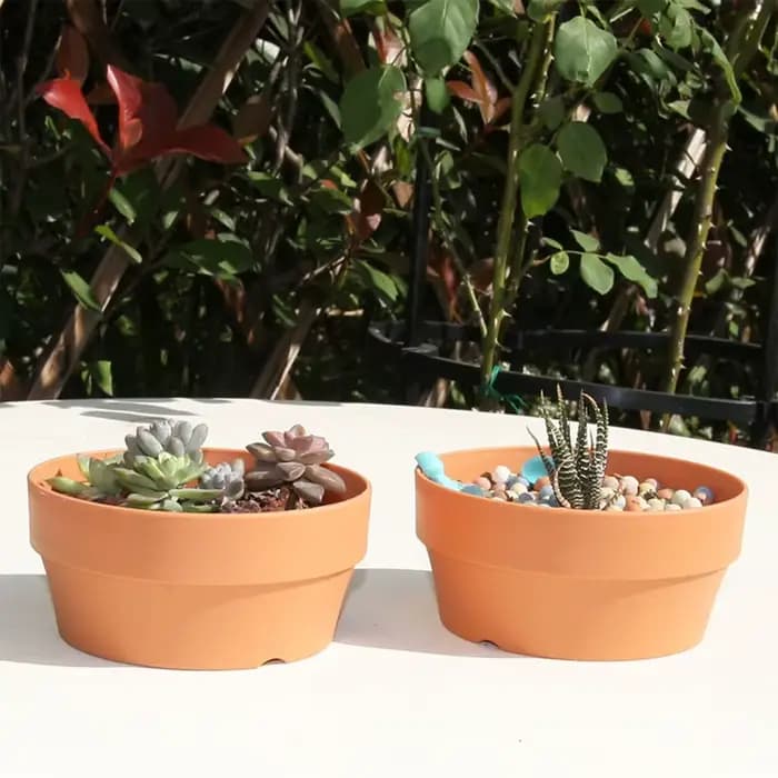 Plateau en Imitation de terre cuite pour plantes
