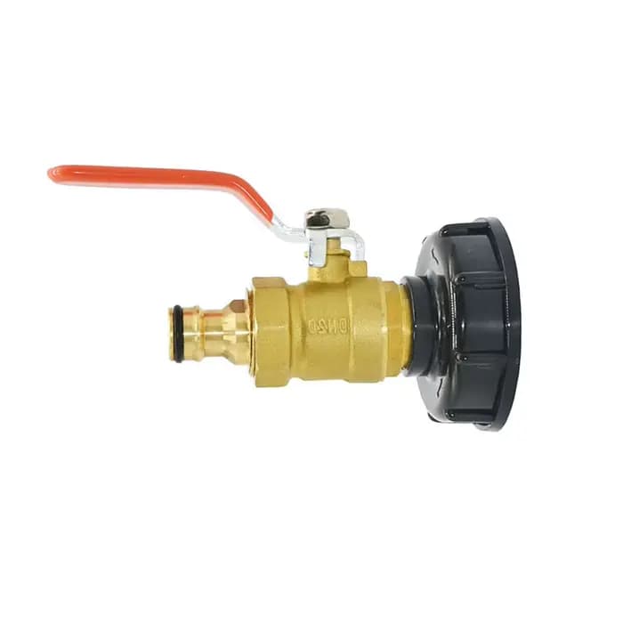 Connecteur à filetage mâle S60 à 1/2 3/4 1 pouce, Valve en laiton, adaptateur de robinet de réservoi