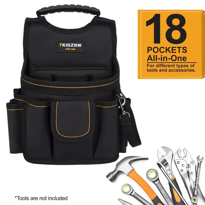 TkigznwTool Ceinture Sac 18 poches Pochette à outils