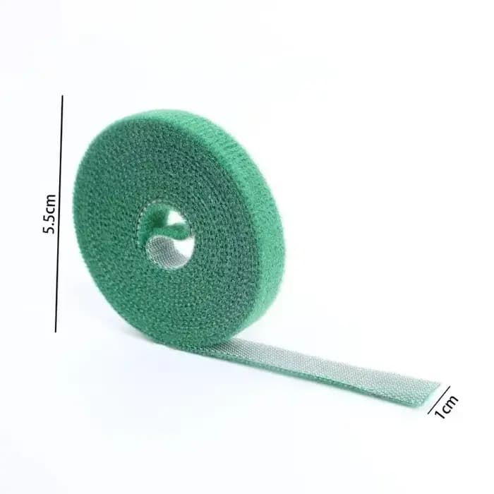 Attache de câble en Nylon pour plantes auto-adhésives, vert, réglable, Support de boucle à crochet,
