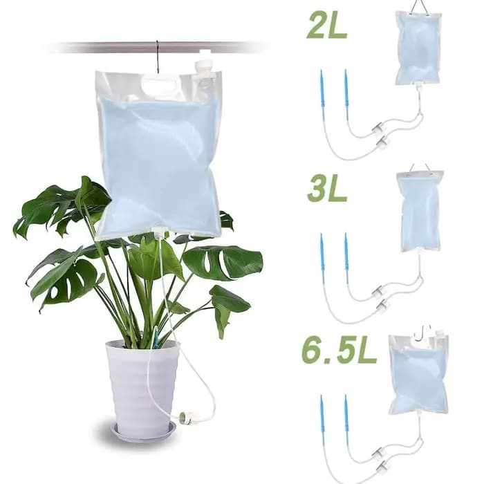 Sac d'irrigation automatique pour plantes, 2/3/6 L, sac d'arrosage réglable, pots de jardin, disposi