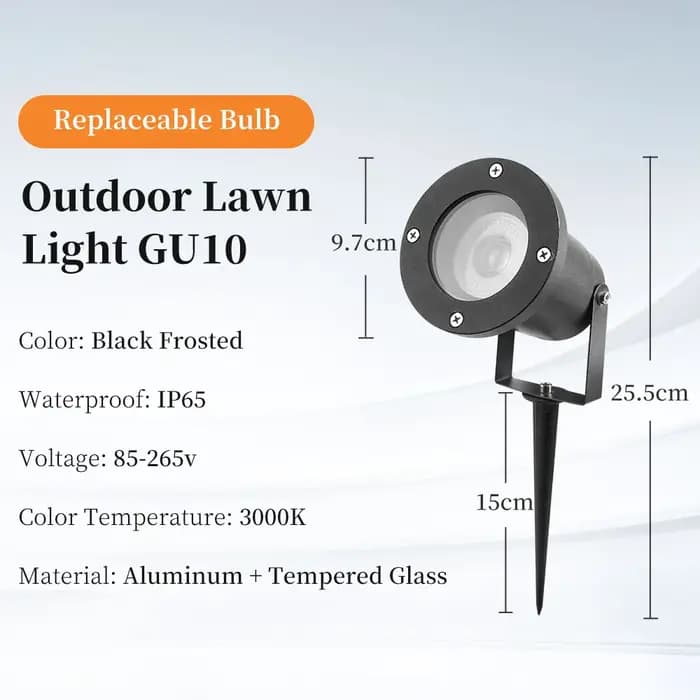 Lampe de jardin LED GU10