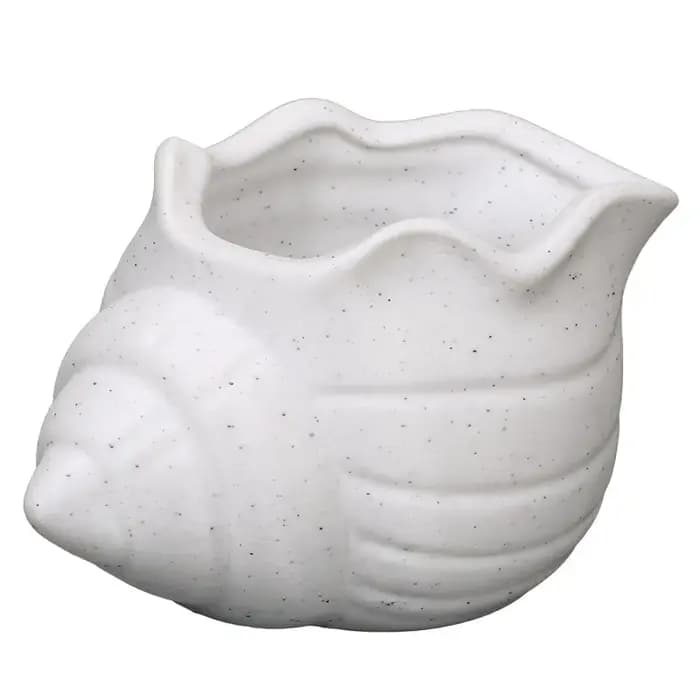 Pot de fleurs créatif en forme de conque imprimé en 3D